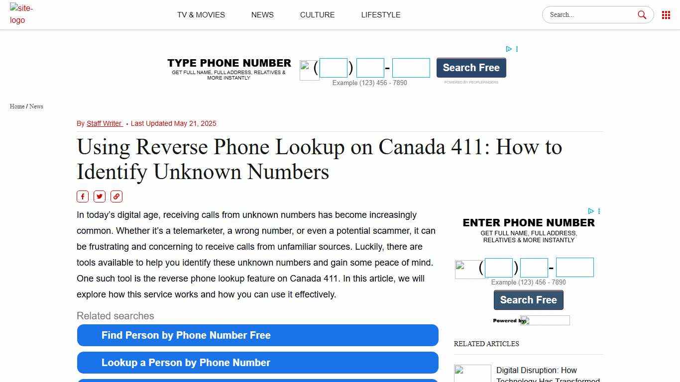 Using Reverse Phone Lookup on Canada 411: How to Identify Unknown Numbers - Ask.com